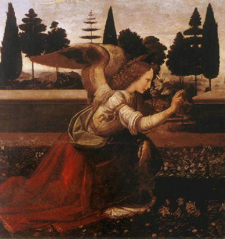 LEONARDO da Vinci Annunciation (detail) dg oil painting picture